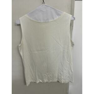 Talbots White Sleeveless Shell size 1X